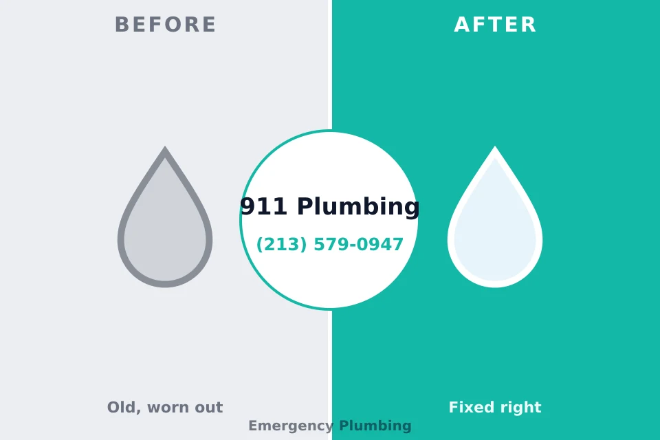 Before and after: plumbing company Sweet Home, OR